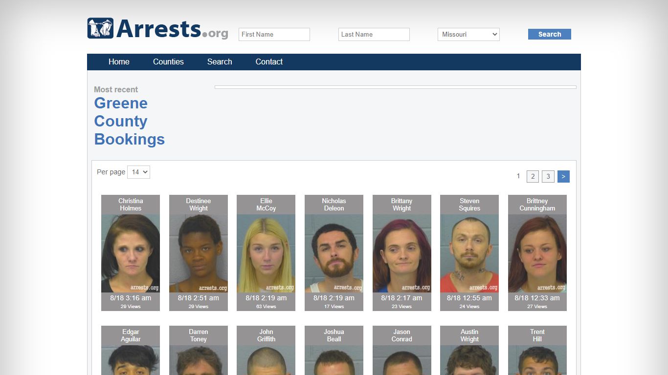 Greene County Arrests and Inmate Search
